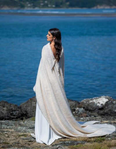abrigo de novia colección atelier