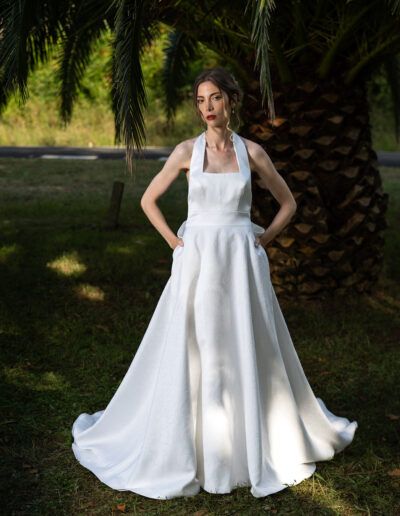 VESTIDO HALTER ATELIER MARIA BARCIA