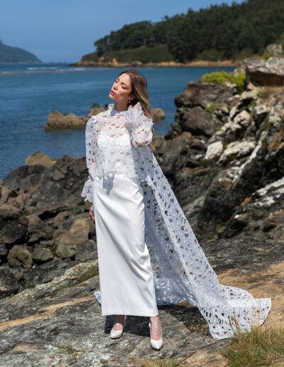 capa de novia miramar atelier maria barcia ferrol coruña galicia