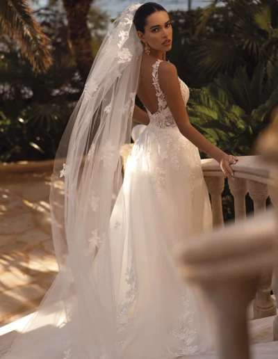 vestido de novia espalda abierta