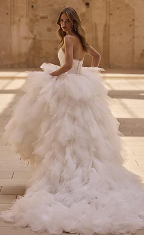 vestido de novia con mucho volumen ferrol coruña galicia