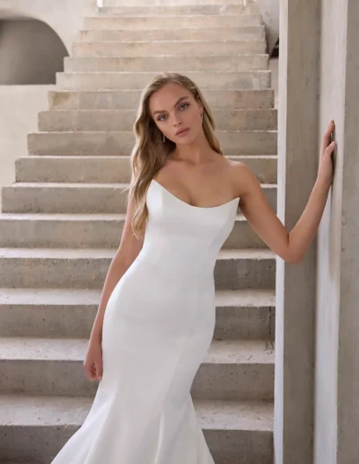 escote elegante para vestido de novia