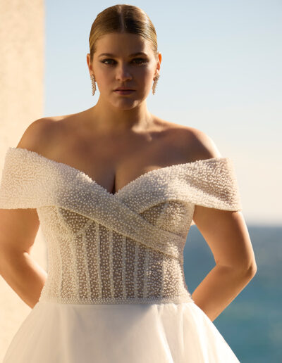 novia en talla grande