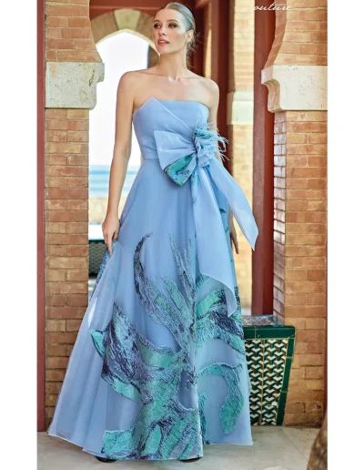 vestido de fiesta vaporoso
